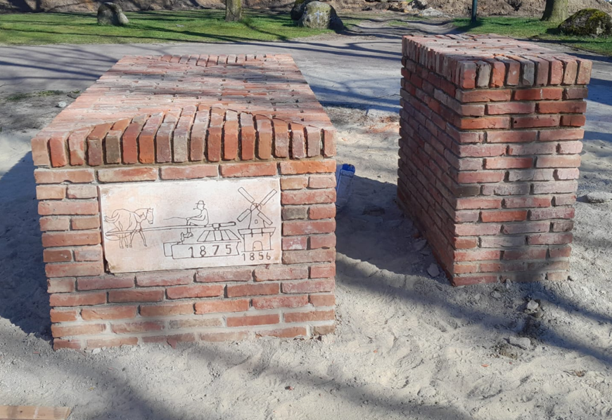 Deko-Mauer Überarbeitung aus dem 19. Jahrhundert