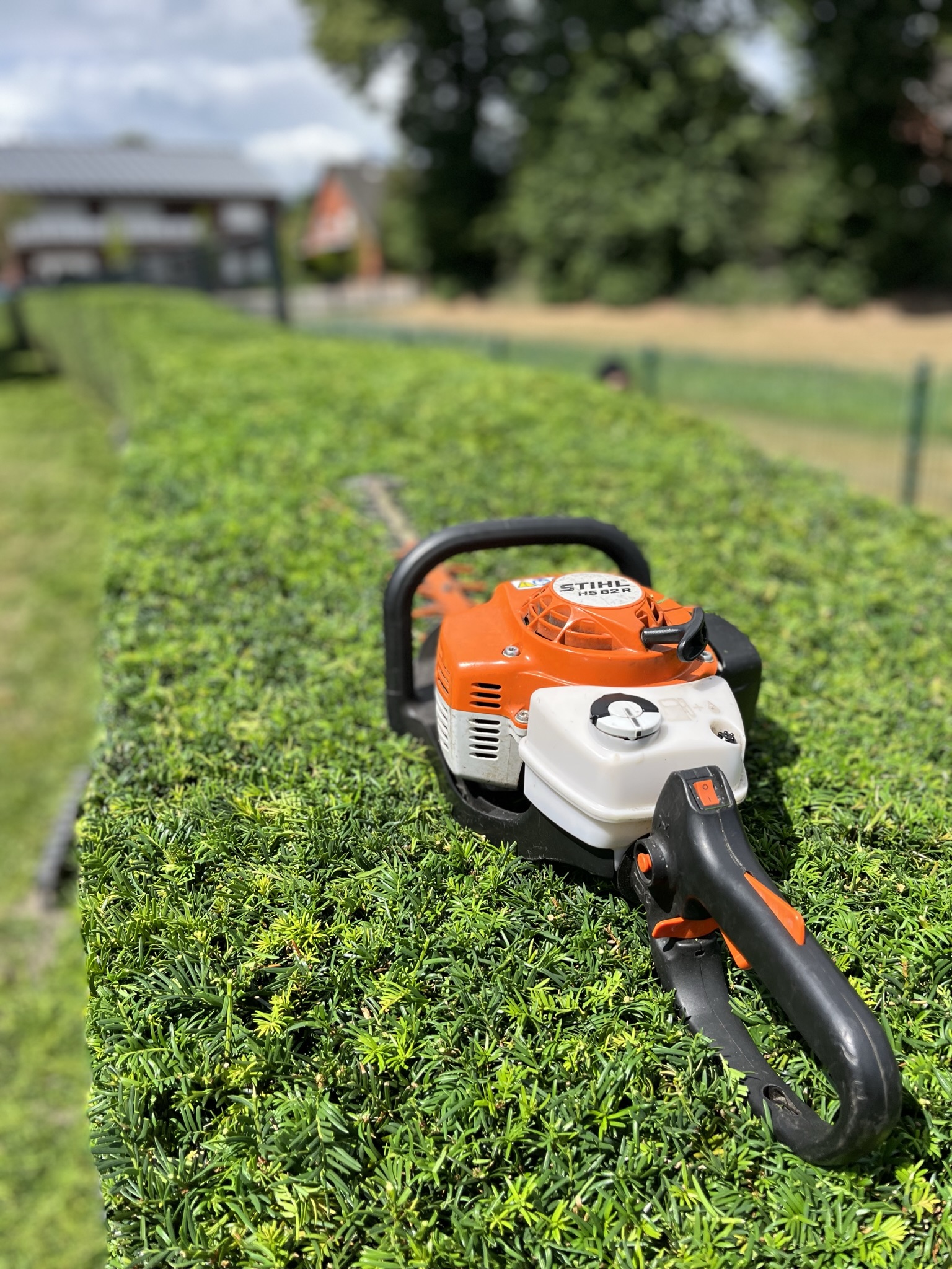 Nahaufnahme eines Arbeitsgeräts für den Garten.